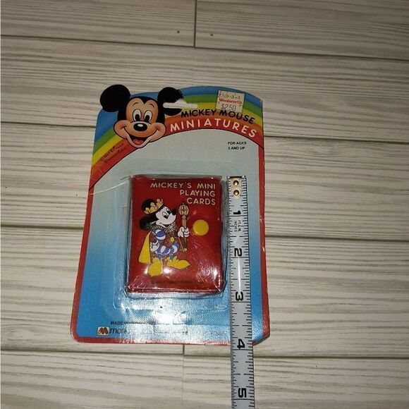 Monogram Vintage Walt Disney Mickey Mouse Miniatures Playing Cards New - Picture 5 of 6